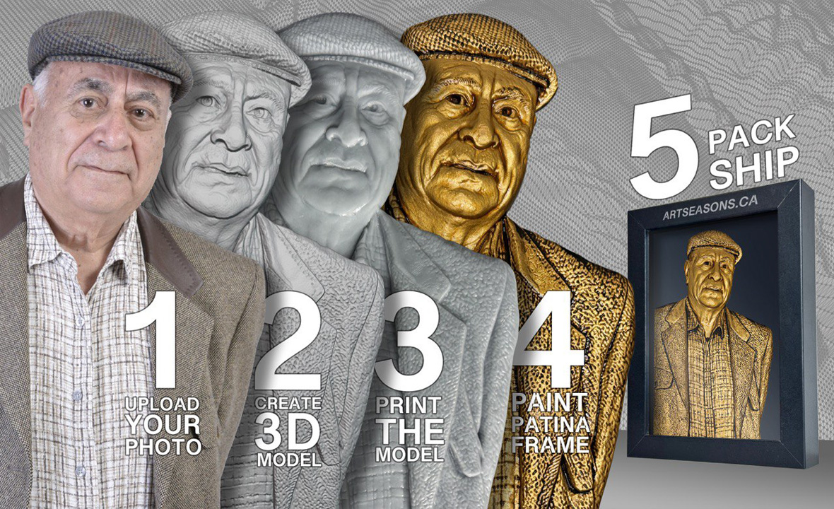 3D Portrait Art Service